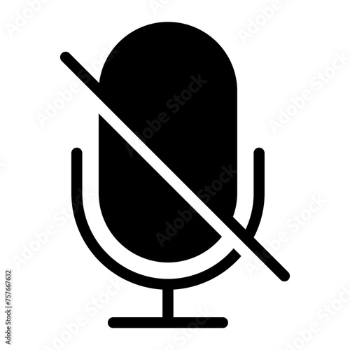 microphone glyph icon