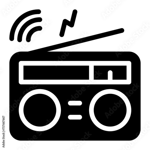 radio glyph icon