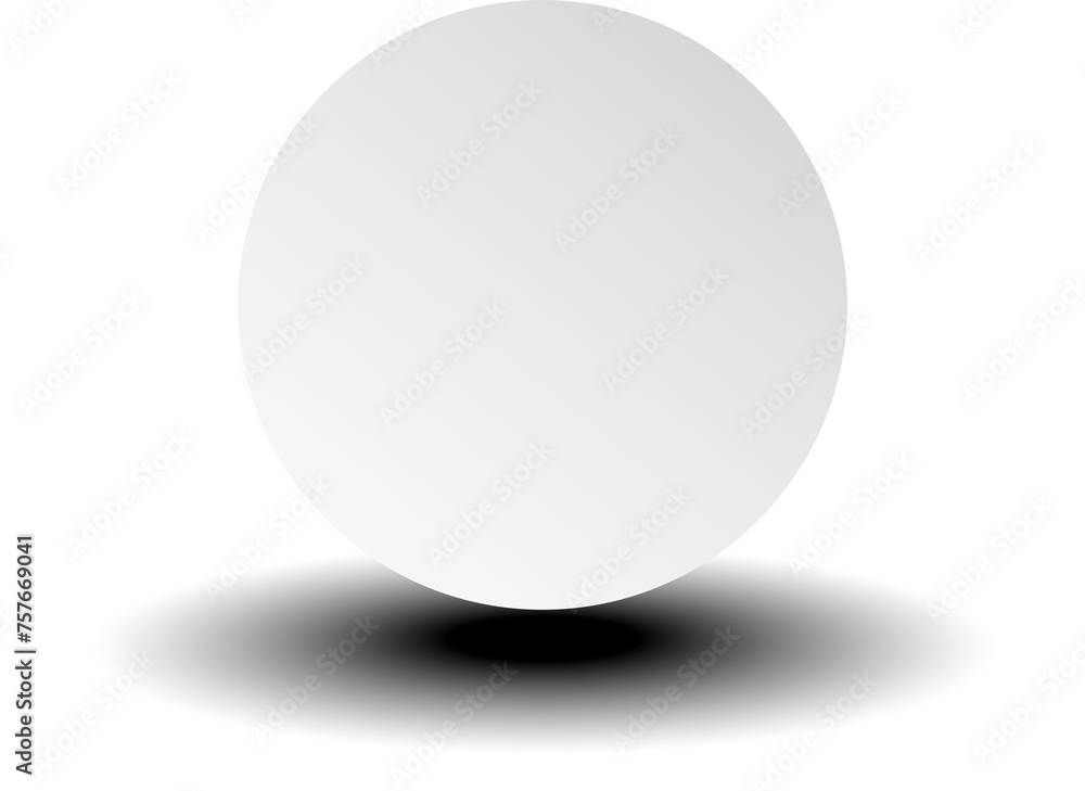 White paper circle and shadow, labels, banners, icons White paper circle and shadow, labels, banners, icons