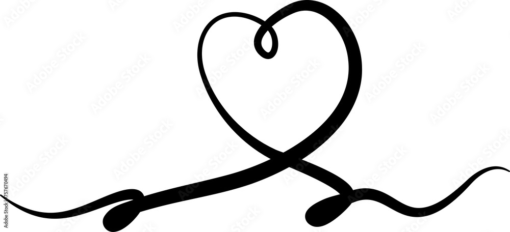 Heart continuous line drawing, love, romance, wedding Heart continuous line drawing, love, romance, wedding