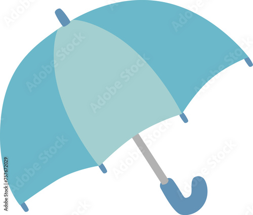 青い傘のベクターイラスト