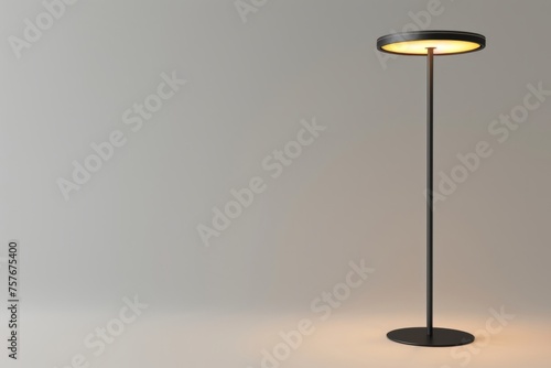 3D Render of a stylish floor lamp  illuminating any room with ambient light and modern design  on isolated white background  Generative AI