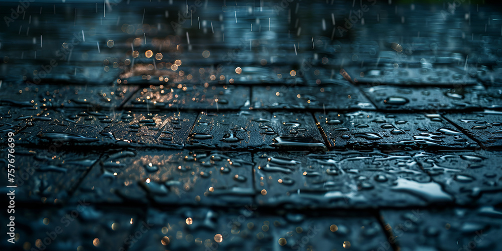 water drops on a surface - obrazy, fototapety, plakaty 