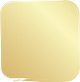 Rounded square golden frames. Luxury design