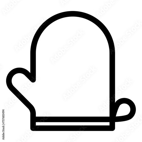 oven glove icon 