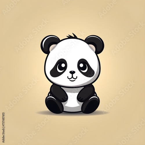 Adorable Baby Panda Logo  Captivating Design for Brand Identity