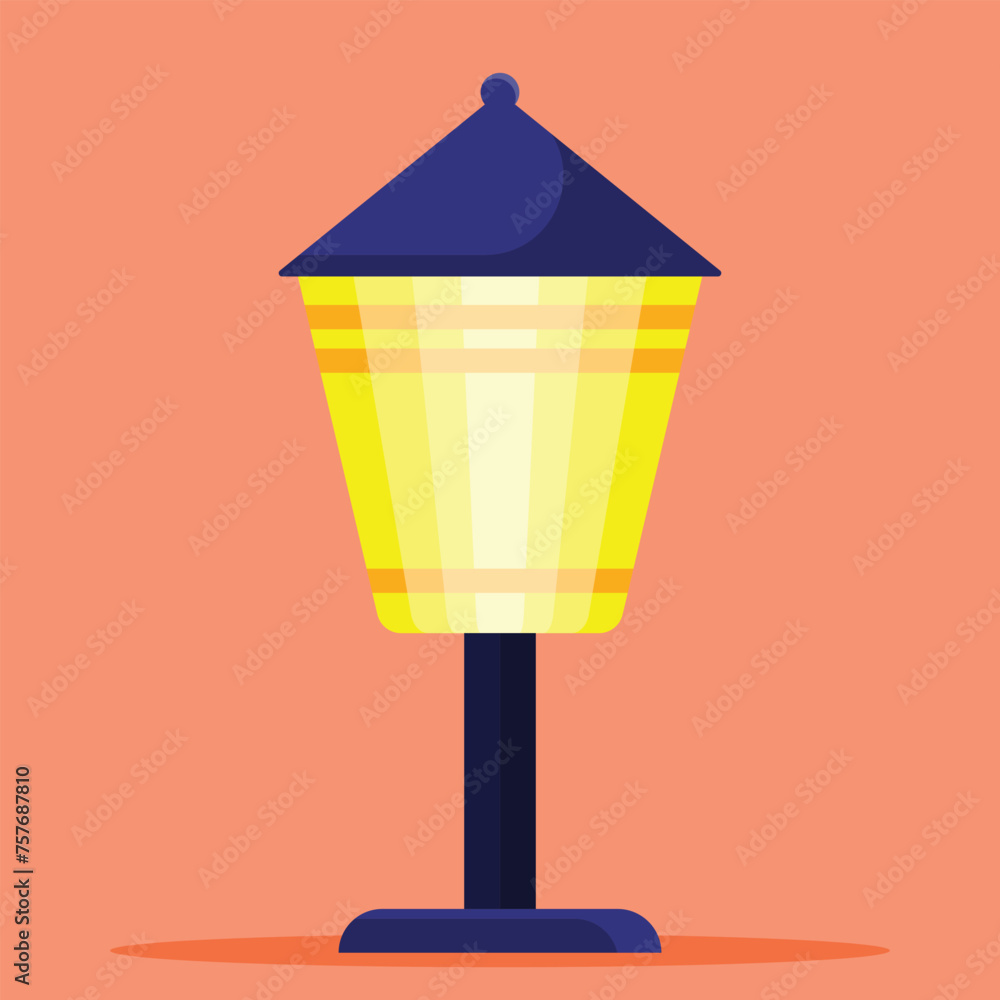 Obraz premium Garden lamp icon. Subtable to place on light, outdoor, etc.