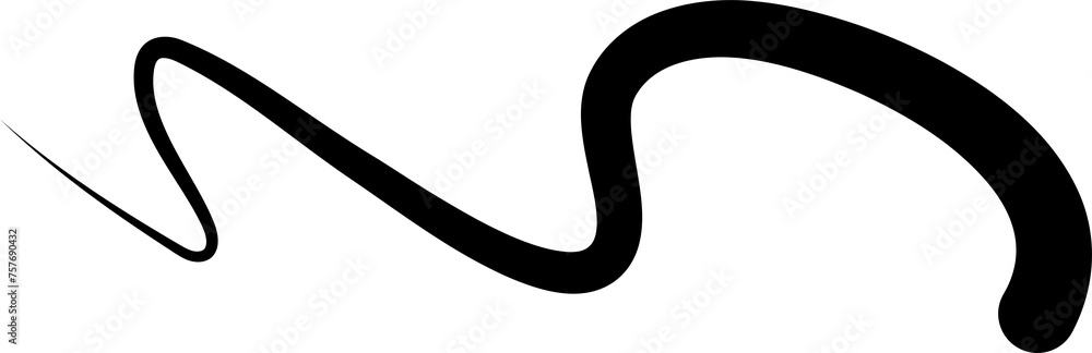 Bold doodle line. Design elements Bold doodle line. Design elements