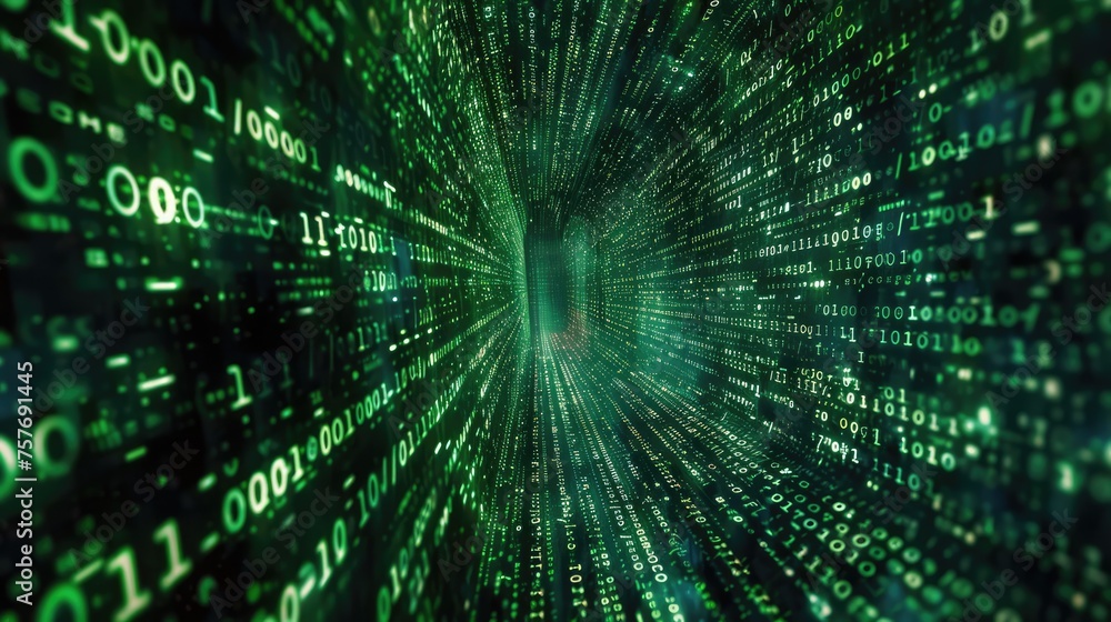 Abstract Digital Background with Binary Code and AI Algorithms, matrix concept Abstract Digital Background with Binary Code and AI Algorithms, matrix concept