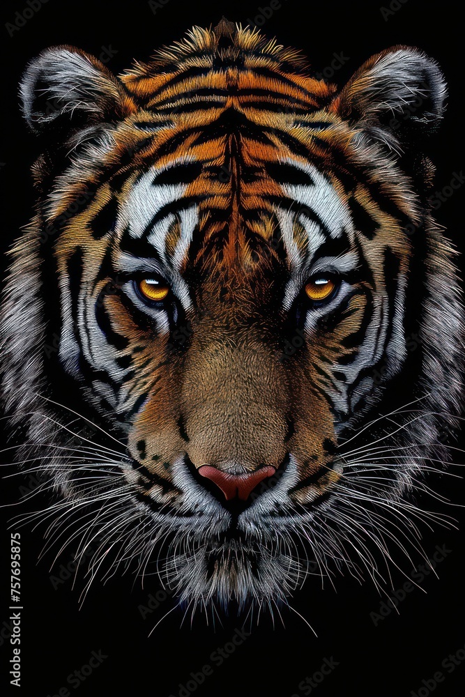 close up tiger head photo for stunning phone wallpaper