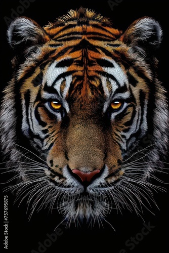 close up tiger head photo for stunning phone wallpaper