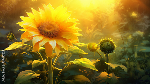 A field of sunflowers © Zunaira