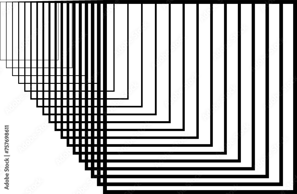 Square blend effects out line. Element in concept technology Square blend effects out line. Element in concept technology