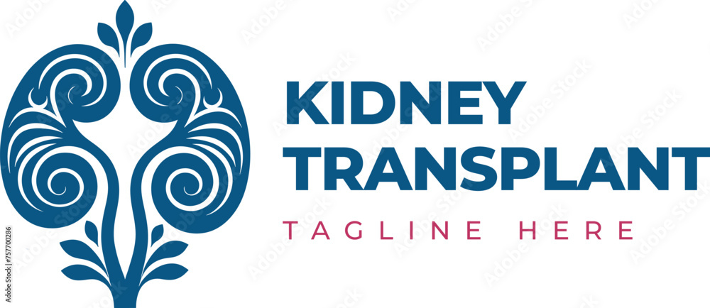 Kidney Logo Template Design Vector illustration, Urology Logo Stock Vector, Healthcare human kidney organ concept.