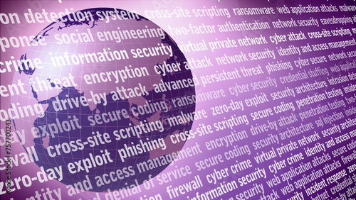 Security and cybercrime safeguarding world globe through secure transactions and virtual private networks