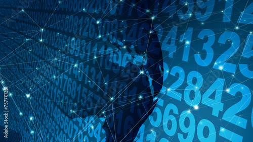 Data science numerical analysis and world globe visualization using machine learning and computational algorithms