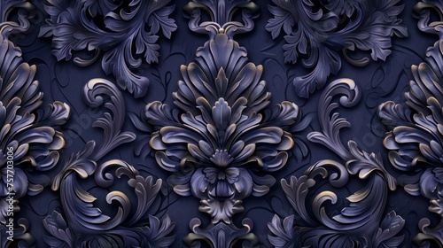 A seamless abstract background featuring vintage, classic symmetrical patterns in Victorian style, with muted colors adding to its charm.