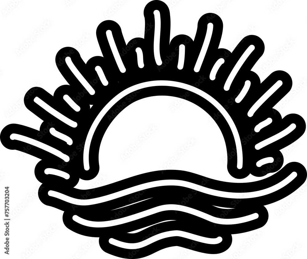 Summer sun drawing icon, sunshine Summer sun drawing icon, sunshine