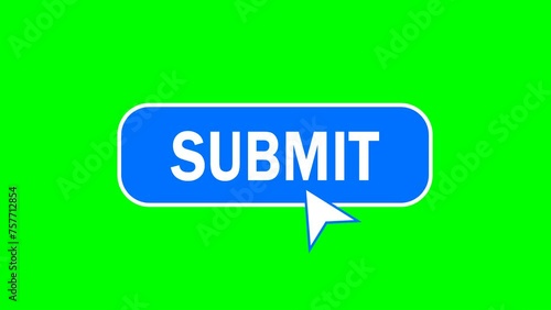 Cool click here animated submit button. 4K motion animation video.