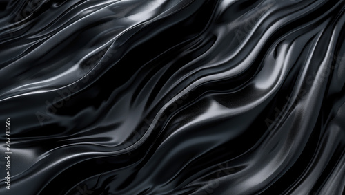 Black liquid melted abstract background photo