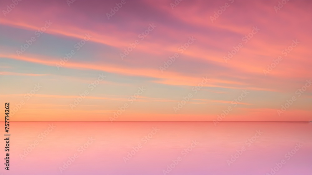 Pastel skyscape background. Pastel sunset.