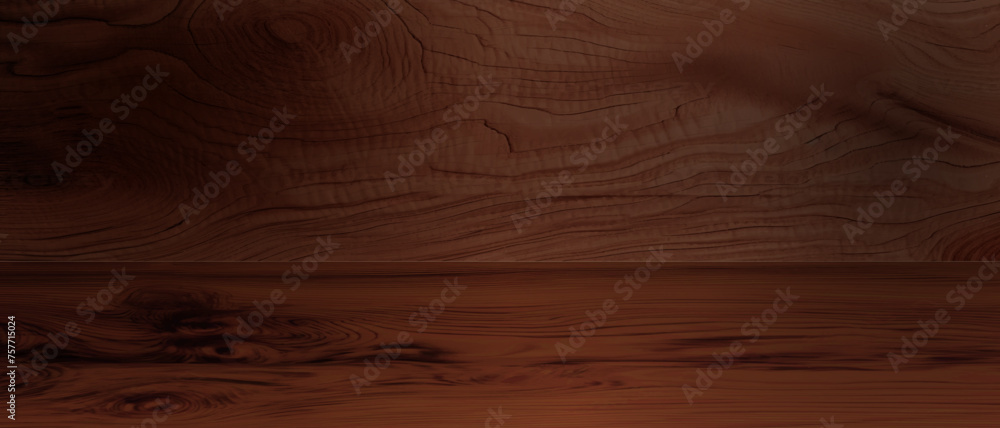 close-up of the old natural red wood texture