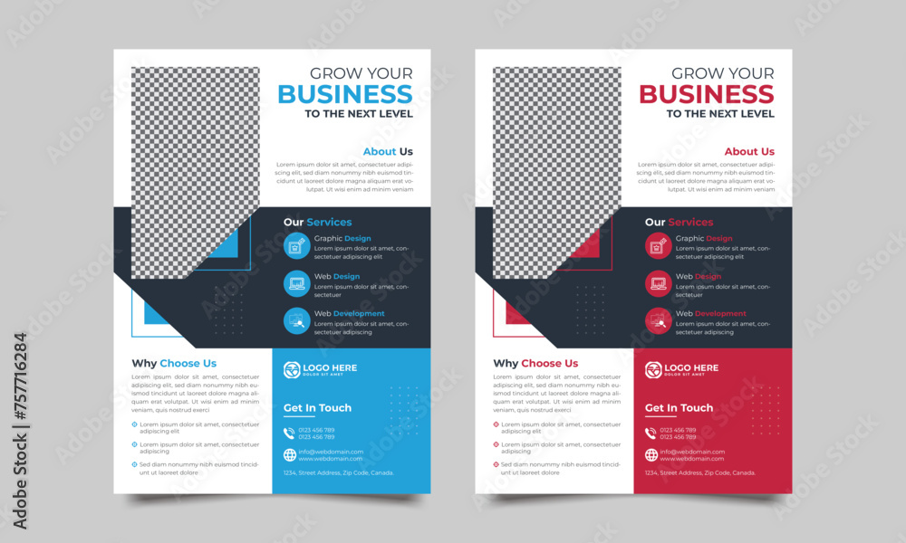 Corporate business flyer template design. modern template design, perfect for creative professional business marketing, business proposal, promotion, advertise, publication, cover page