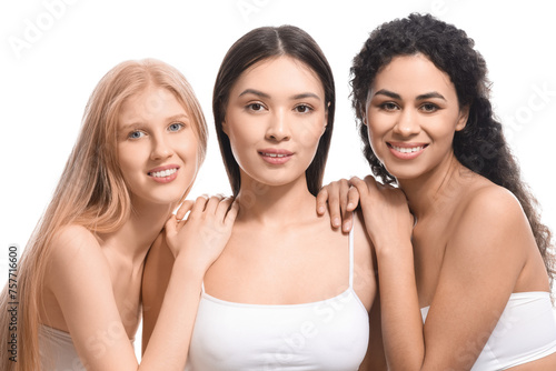 Beautiful young women on wh...