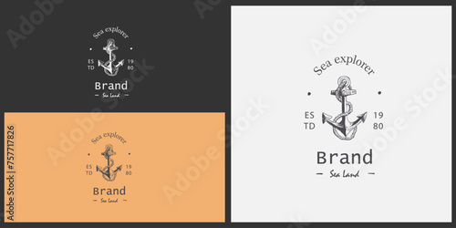 Underwater Elegance: Symbol Design for Sea Explorer Logos.