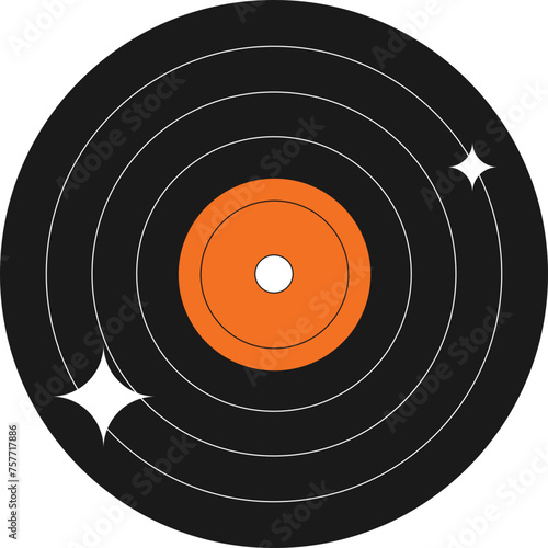 Obraz na plátně colorful retro vintage vinyl records