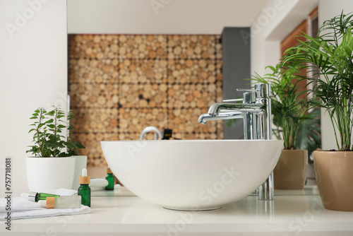 Sink with serum and towel i...