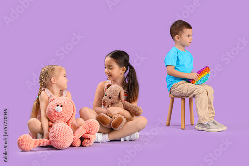 Lonely little boy and girls...