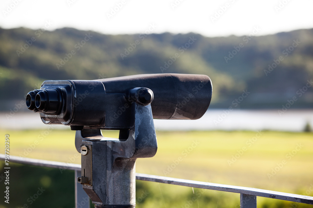 View of the telescope on the observatory