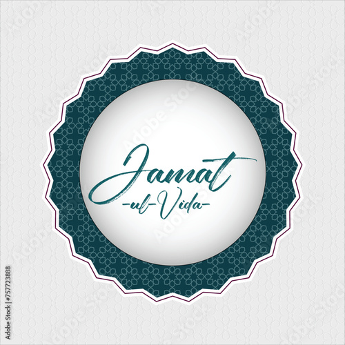 Vector illustration Jamat-ul-Vida, Jamat ul Vida editable post banner template