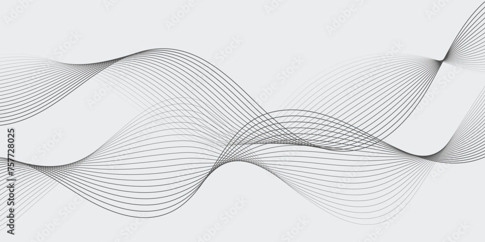 Abstract waves. Vector illustration. EPS10