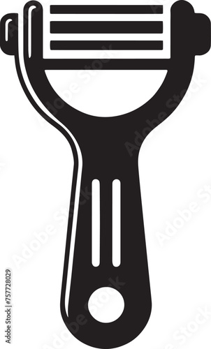 Silhouette of a Vegetable Peeler