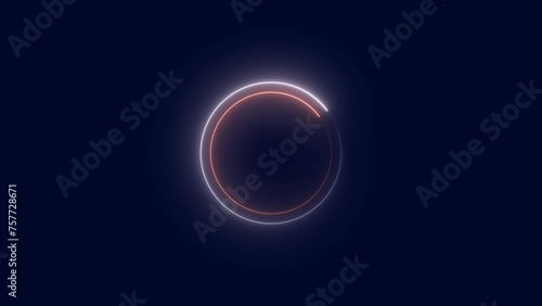 saber neon circle loop, circle loading bar photo