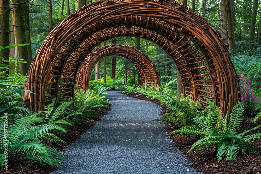 Arches, Bridges, and Church Entrances in Landscape, Exploring Medieval Arches and Bridge Entrances, Church Entrances and Arched Bridges in Medieval Landscapes, Medieval Architecture Featuring Arches 
