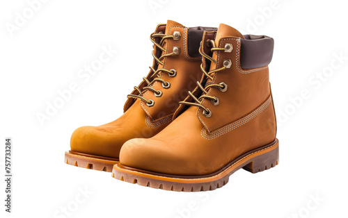 The Brown Boot Collection isolated on transparent Background