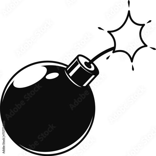 Dynamite bomb tnt fire cartoon. Bang dynamite bomb. Cartoon comic vector illustration