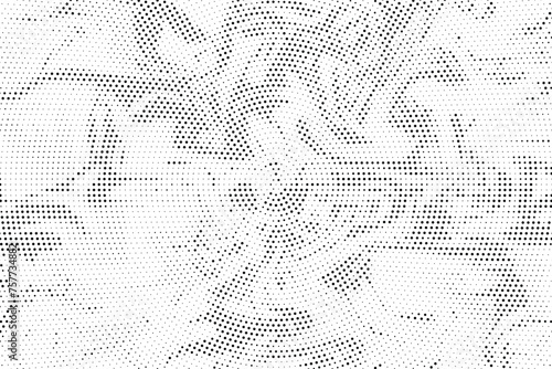 Abstract black and white psychedelic seamless marble pattern with hallucination swirls. Vector liquid monochrome acrylic texture. Flow art. Tie dye simple artistic effect.	