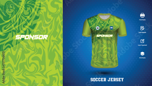 Vector soccer jersey design for sublimation or sports tshirt design for cricket football
