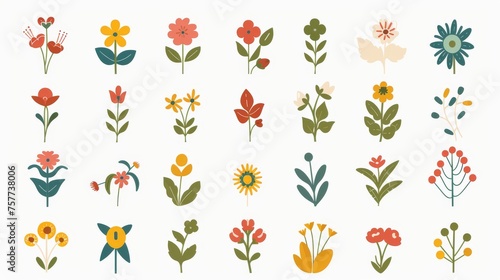 A set of flower icons © Mark