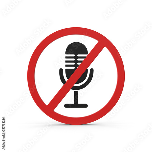 Symbol No Microphone