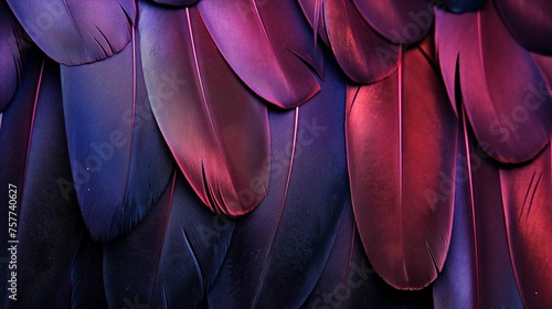 Vibrant Iridescent Plumage: Exotic and Sensual Background for Masquerades photo