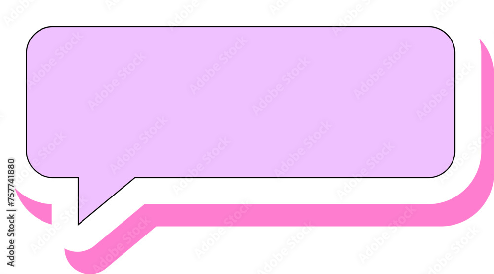 Cute speech bubble pastel color Cute speech bubble pastel color
