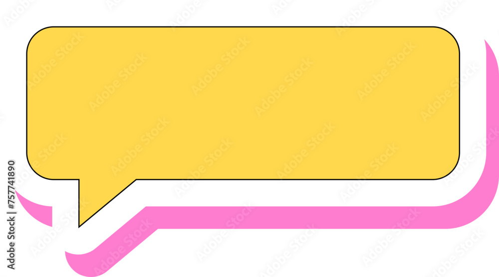 Cute speech bubble pastel color Cute speech bubble pastel color