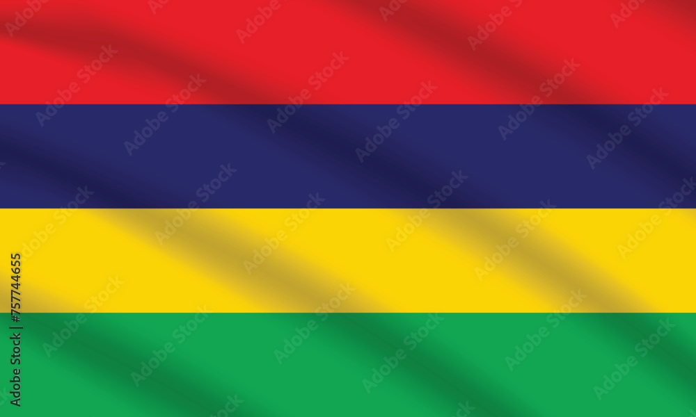 Flat Illustration of national Mauritius flag. Mauritius flag design. Mauritius Wave flag.
Flat Illustration of national Mauritius flag. Mauritius flag design. Mauritius Wave flag.