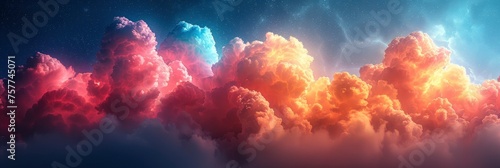 Blurring Cloud Sky Pastel Colored Nature  Background Banner HD