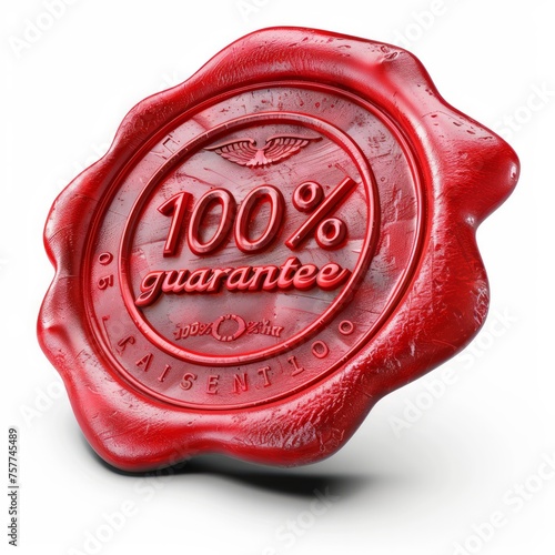 Seal wax illustration with text 